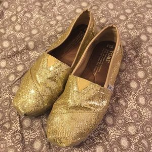 Toms glitter shoes